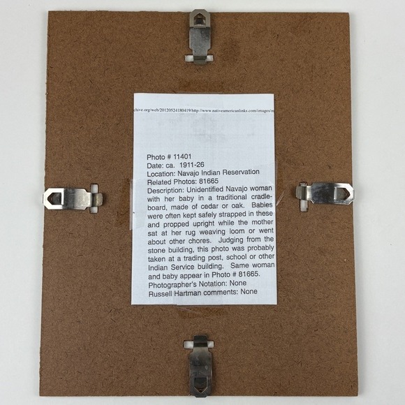 Harmon Percy Marble 8x10 Navajo Woman Baby 1911-1926 Cradleboard Photo - Picture 5 of 6